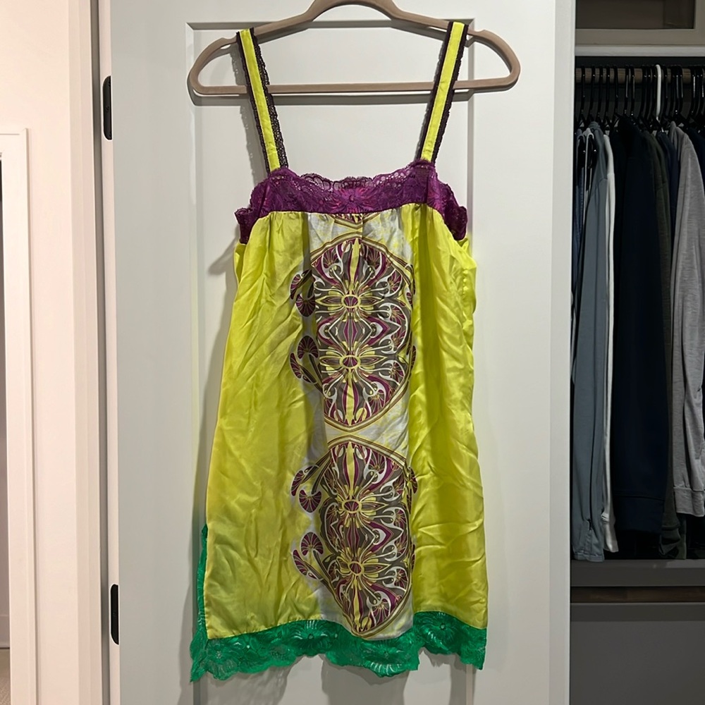 Custo Barcelona silk mini slip dress